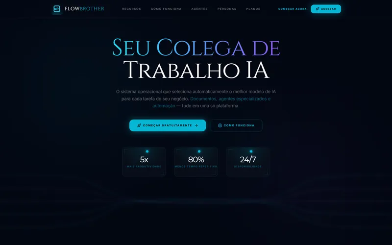 FlowBrother OS: o sistema operacional de IA que escolhe o modelo certo para cada tarefa